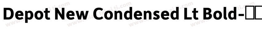 Depot New Condensed Lt Bold字体转换
